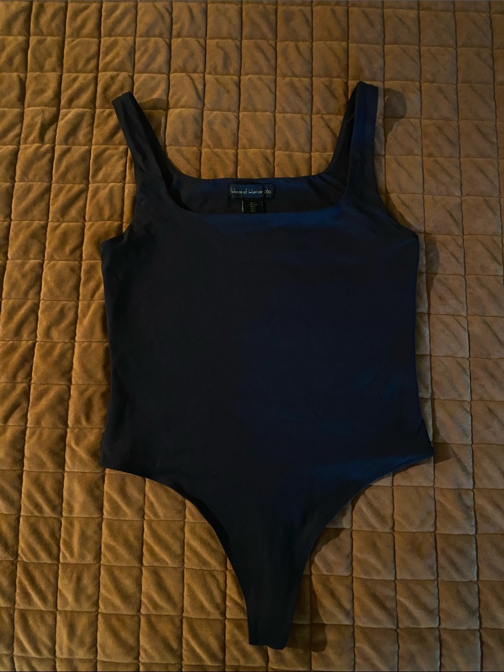 House of Harlow 1960 Black Kids Scoop Neck One-Piece Bodysuit